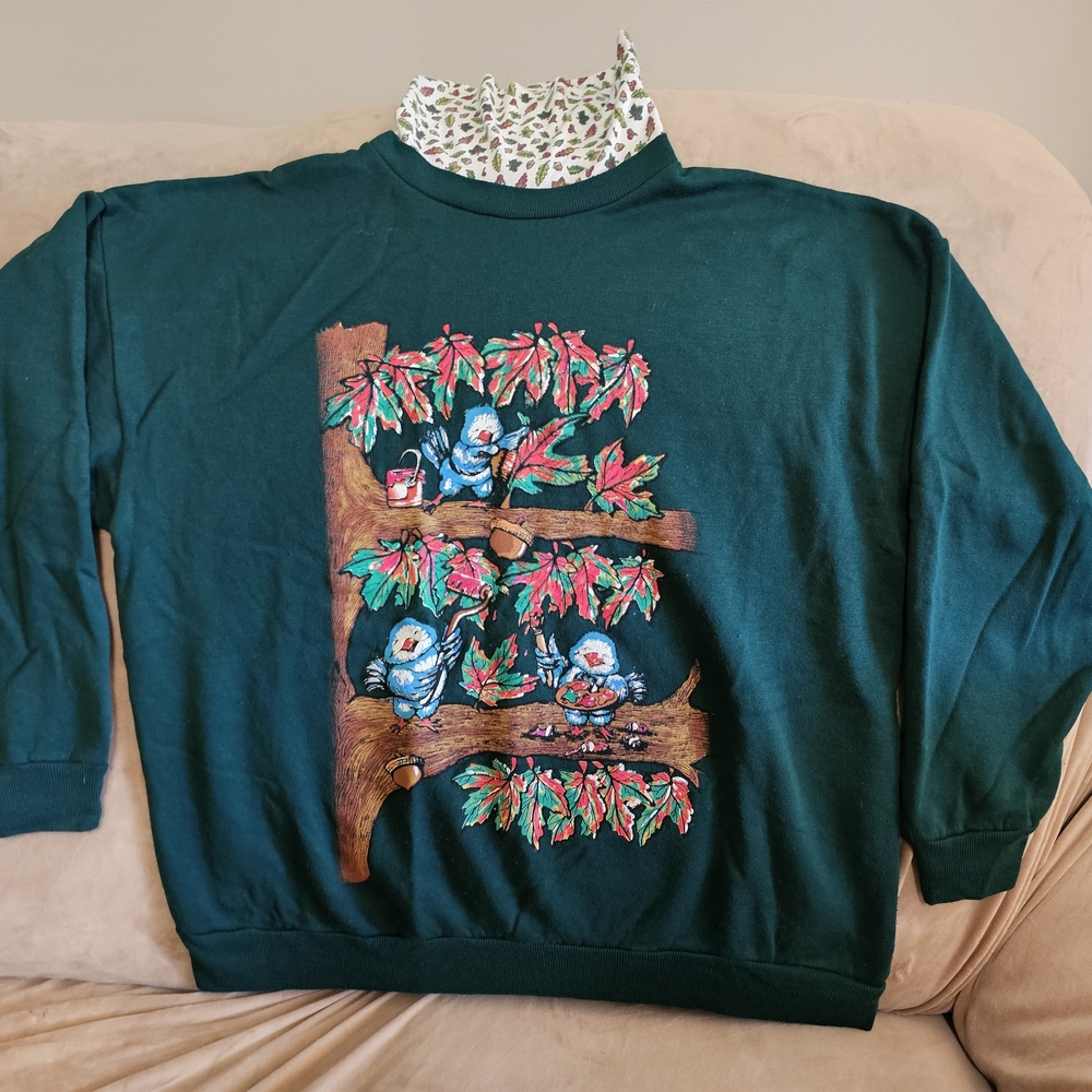 Vintage Grannycore Sweatshirt By Basic Editions - image 1